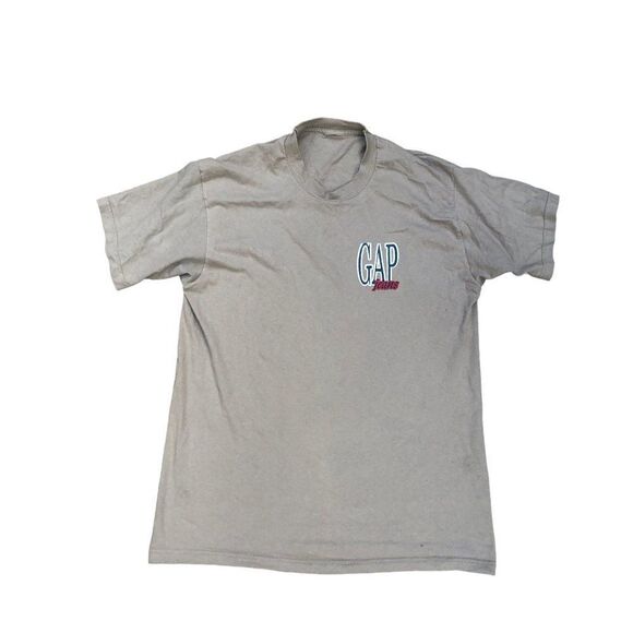 Vintage Gap Jeans Shirt Beige Large - Picture 2 of 6